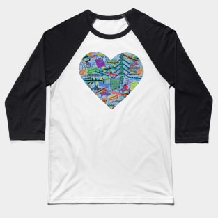 Rowing Graffiti Baseball T-Shirt